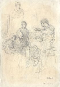 Joseph Clark - Signed Late 19th Century Graphite Drawing, Tales of the Days