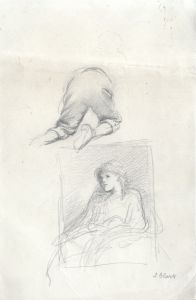 Joseph Clark - Signed Late 19th Century Graphite Drawing, Portrait of a Girl