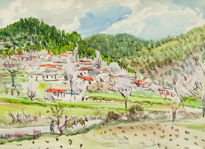 Irene Bache (1901-1999) - Signed 20th Century Watercolour, Almond Trees