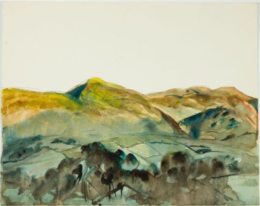 Irene Bache (1901-1999) - Signed 20th Century Watercolour, Hilled Landscape