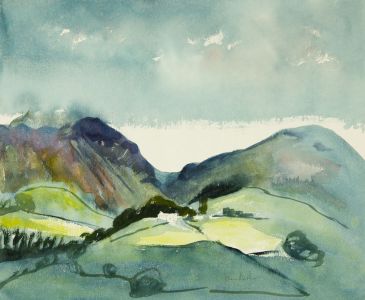 Irene Bache (1901-1999) - Signed 1973 Watercolour, Newlands Valley