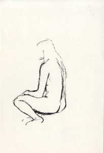 Barbara Dorf - Five Mid 20th Century India Ink, Nude Studies