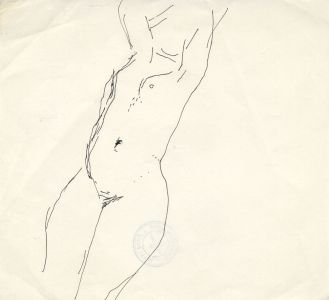 Barbara Dorf - Three Mid 20th Century Pen and Ink Drawing, Female Nude Studies