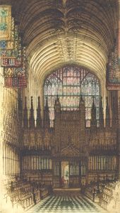 Grant Edwards - Early 20th Century Etching, St George's, Windsor