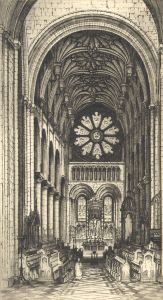 Edward Sharland (1884-1967) - Early 20th Century Etching, Christ Church, Oxford