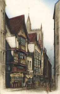 Edward Sharland (1884-1967) - Early 20th Century Etching, Basket Shop
