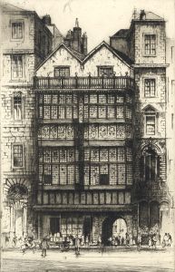 Edward Sharland (1884-1967) - Early 20th Century Etching, Fleet Street