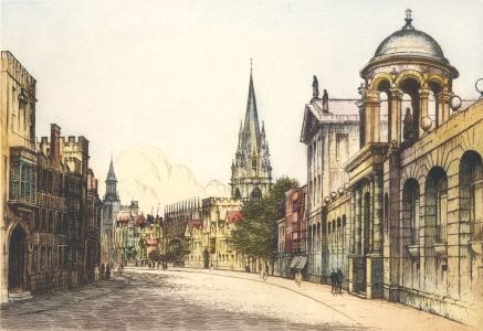 Grant Edwards - Early 20th Century Etching, The High, Oxford