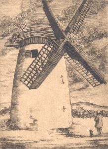 William McAllister Turner (b.1901) - Etching, The Mill, Bidston