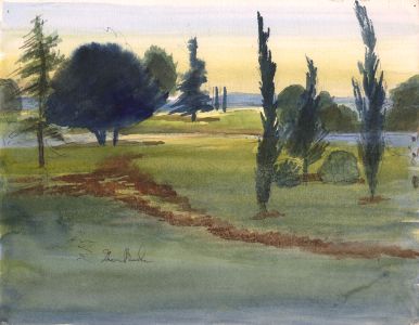 Irene Bache (1901-1999) - Signed 20th Century Watercolour, View From Hotel