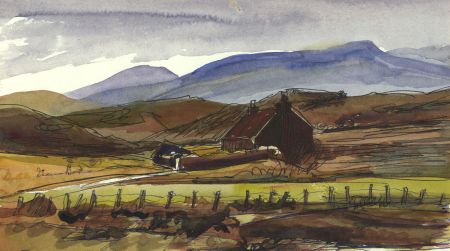 Irene Bache (1901-1999) - Signed 20th Century Watercolour, House in a Landscape