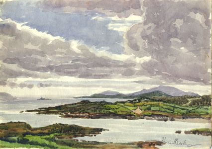 Irene Bache (1901-1999) - Signed 1950 Watercolour, Adrigole Harbour
