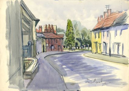 Irene Bache (1901-1999) - Signed 1959 Watercolour, Kings Close, Newbury