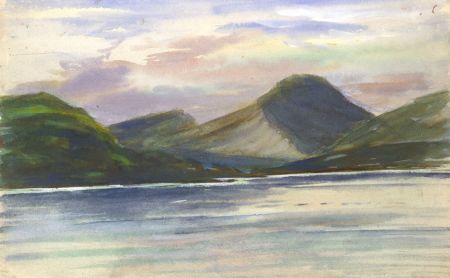 H.G. Moore - Mid 20th Century Watercolour, Lake View