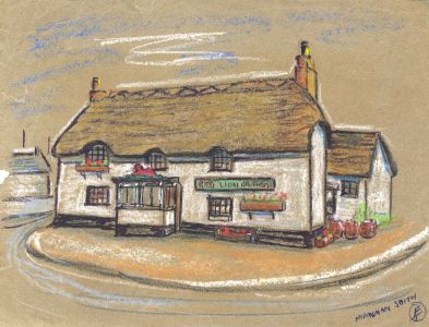 E.T. - Set of Four Mid 20th Century Mixed Media, Cornish Pubs