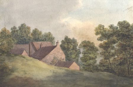 English School 19th Century Watercolour - Landscape with House