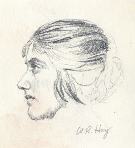 William Robert Hay - Early 20th Century Graphite Drawing, Portrait of a Lady
