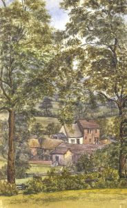 1884 Watercolour - Downham, Lancashire