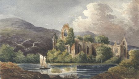 19th Century Watercolour - Tintern Abbey