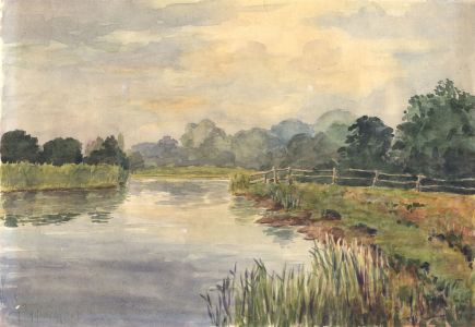C.A. Hannaford RBA - Early 20th Century Watercolour, River Landscape