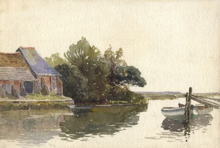 C.A. Hannaford RBA - Early 20th Century Watercolour, River Landscape