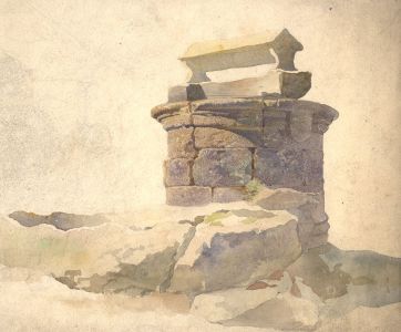 19th Century Watercolour - Well