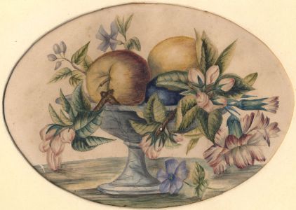 Late 19th Century Watercolour - Fruit and Florals