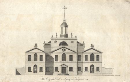 James Roberts - 18th Century Engraving, The City of London Lying in Hospital