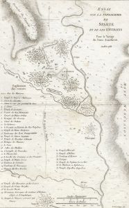 After Barbie du Bocage - 1783 Etching, Essai Sur La Topographie de Sparte