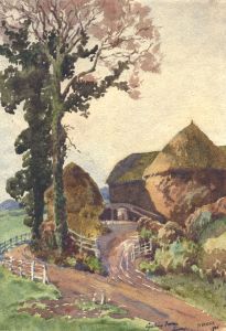 Henry P. Stevens - Signed 1925 Watercolour, Lydling Farm