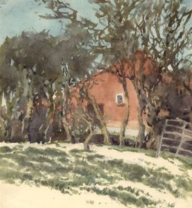 Henry P. Stevens - Signed 1963 Watercolour, House View