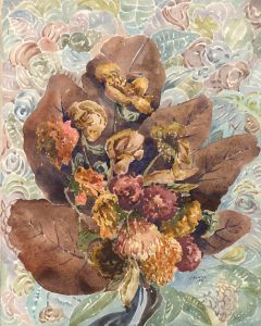 Henry P. Stevens - Signed 1960 Watercolour, Floral Bouquet