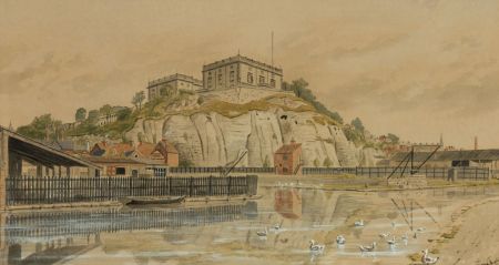 William Frederick Austin (1833-1899) - 1890 Watercolour, Nottingham Castle