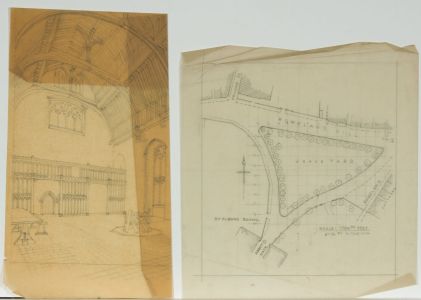 John Charles Rogers RIBA - Set of 6 1900s Mixed Media, Architectural Study