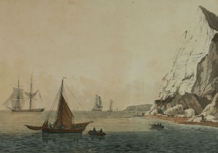 R. & D. Havell - 1811 Aquatint, Shakespeare's Cliffs, Dover