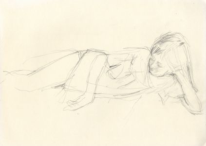 Maurice Feild (1905-1988) - 1970s Graphite Drawing, Study of a Young Girl