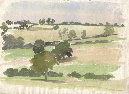 Maurice Feild (1905-1988) - 1970s Watercolour, Summer Rural Landscape