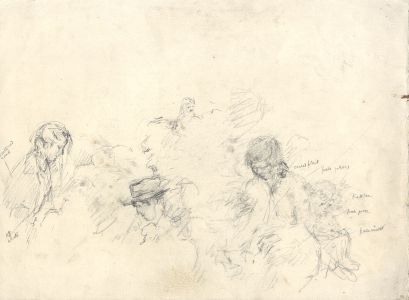 Maurice Feild (1905-1988) - 1970s Graphite Drawing, Study of Children 