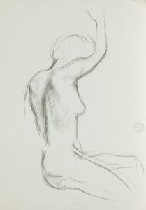 Barbara Dorf - Mid 20th Century Charcoal Drawing, Nude Studies