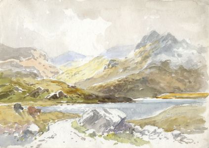 C.A. Hannaford RBA - Early 20th Century Watercolour, Mountainous Landscape