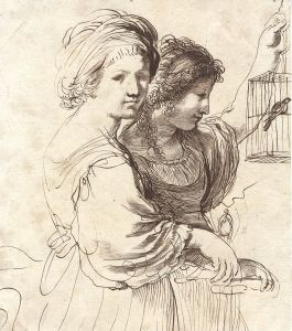 Francesco Bartolozzi (1727-1815) - Etching, Women with a Bird