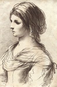 Francesco Bartolozzi (1727-1815) After Guercino - Etching, Portrait of a Woman