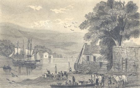 Early 19th Century Graphite Drawing - View Near Dartmouth
