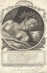 18th Century Engraving - Portrait of Paul Marat