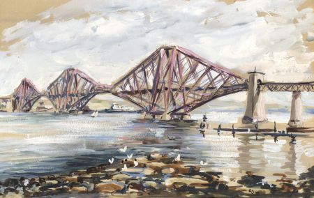 R.S. - 1964 Mixed Media, Bridge View