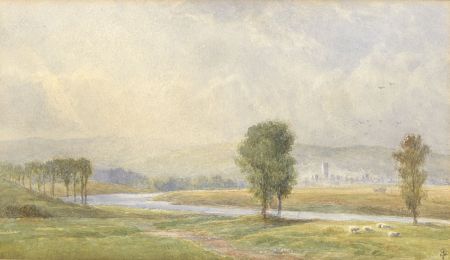Attrib. to Samuel Prout - Mid 19C Watercolour, Llanrwst and the River Conway