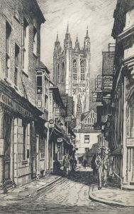 Adrian Hill - Set of 5 Mid 20th Century Lithographs, Views of Canterbury