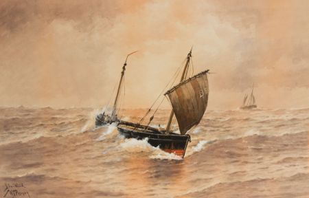 W.H. Parson - Signed Early 19th Century Watercolour, A Fair Wind