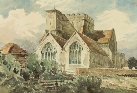 Reverend John Louis Petit (1801-1868) - c.1840 Watercolour, Boughton Aluph, Kent