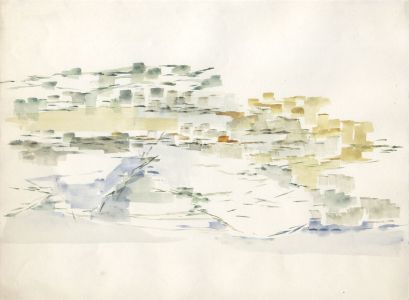 Birgit Skiold (1923-1982) - Watercolour, Abstraction